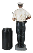 Patriotic US Military Modern Navy Sailor in Uniform Carrying A Rifle Figurine