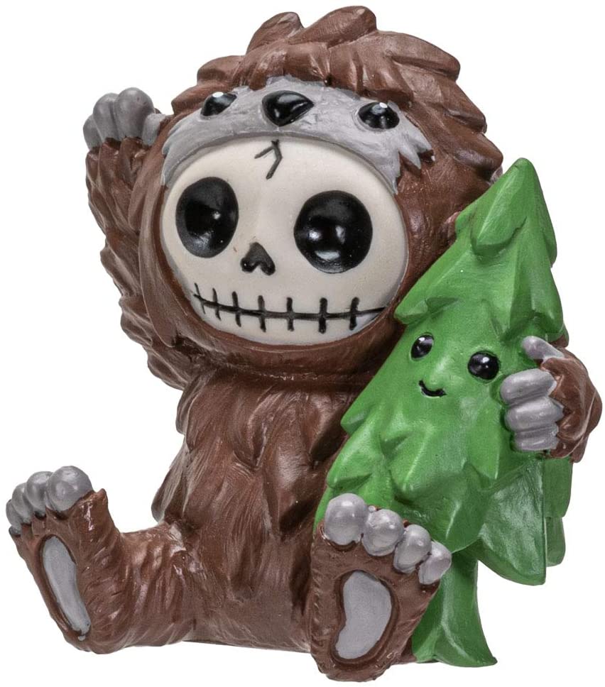 Ebros Furry Bones Bigfoot Sasquatch Skeleton Figurine Forest Creature Furrybones - Ebros Gift