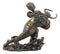 Asgard God Of Thunder Thor Wielding Mjolnir Hammer Figurine Charging Thor Statue