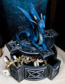 Ebros Celtic Cross Bifrost Altar Drake Dragon Jewelry Box Sculpture Trinket Box