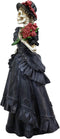 Ebros Gift Day of The Dead Skeleton Black Dress Bride Resin Figurine