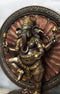 Ebros 9.25" Tall Hindu Dancing Ganesha in One Legged Yoga Pose On Lotus Figurine