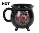 Wicca Sabbats Wheel of The Year Lammas Dragon Heat Color Changing Cauldron Mug