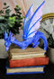 Amy Brown Fantasy Midnight Blue Book Dragon Of Bibliography Figurine Magic Decor