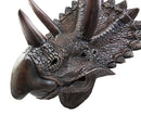Ebros Jurassic Triceratops Wall Head Large 15.25" H Hanging Wall Decor Plaque