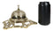 Large Vintage Antique Style Ornate Floral Victorian Brass Front Desk Hotel Bell