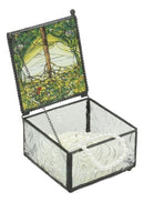 Ebros Louis Comfort Tiffany Northrop Tree of Life Stained Glass Art Jewelry Box