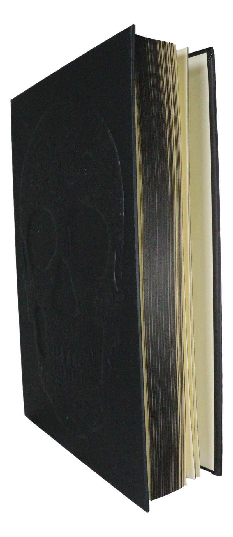 Necromancy Gothic Tooled Floral Sugar Skull Blank Page Hardcover Journal Book