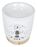 Wicca Celtic Tree Of Life Filigree Cutout Ceramic Votive Candle Oil Tart Warmer