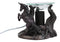 Ebros Fantasy Black Macabre Unicorn By Graveyard Of Skulls Electric Oil Burner Statue