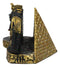 Ancient Egyptian Pharaoh Pyramid Anubis And Horus Business Card Holder Figurine