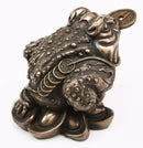 Feng Shui Jin Chan Fortune Money Frog Lucky Toad Figurine Charm Statue Decor