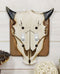 Set of 2 Rustic Western Bull Bison Cow Skull Double Toggle Switch Wall Plates