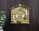 Pack of 2 Rustic Log Cabin Deer Antlers Double Toggle Switch Wall Outlet Plate