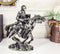 Ebros Medieval Suit of Armor Knight Jousting On Horse Statue Medieval Tournament Heavy Cavalry Champion with Lance Decorative Figurine