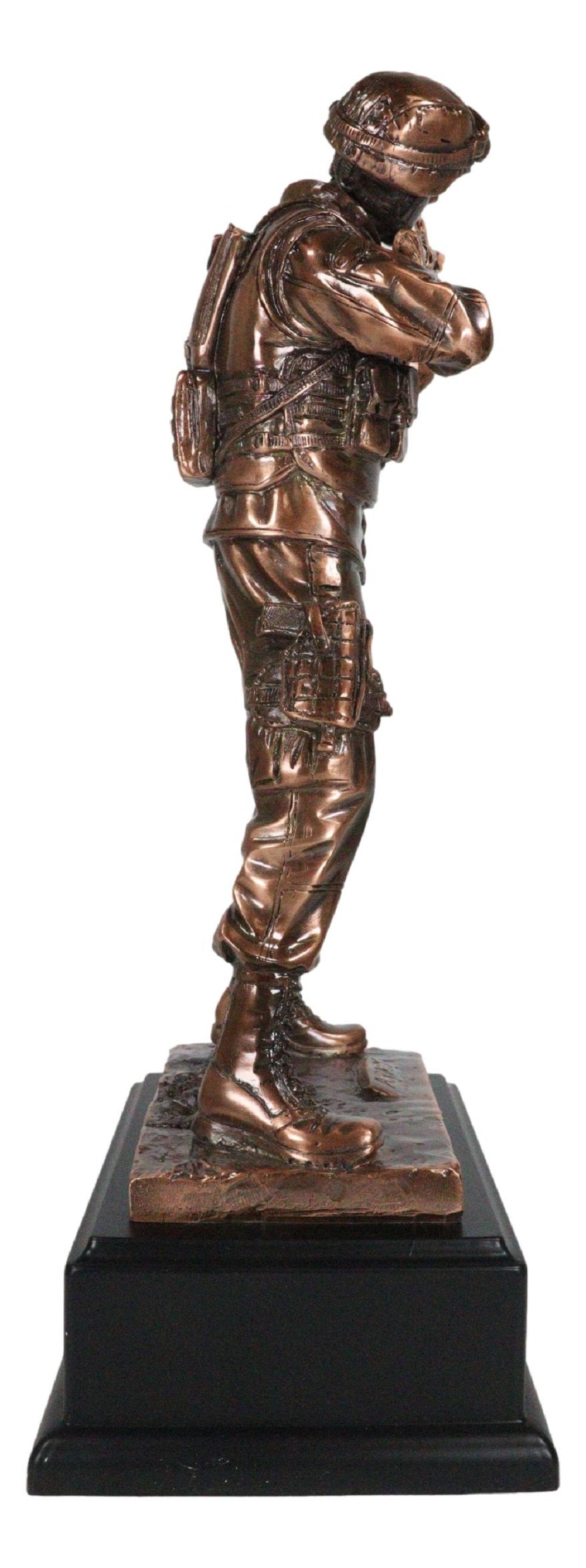 Ebros Men Of Duty Decorated Army Soldier Aiming With Rifle Figurine 11.5"Tall
