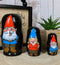 Ebros 5 Piece Set Gnomes w/ Family Nesting Dolls Matroyshka Wooden Figurine 4.5"