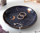 Purple Star Astrology Constellation Zodiac Moon And Stars Trinket Jewelry Dish