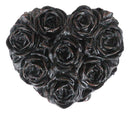 Beauty From Ashes Dark Romance Gothic Black Roses Heart Decorative Jewelry Box