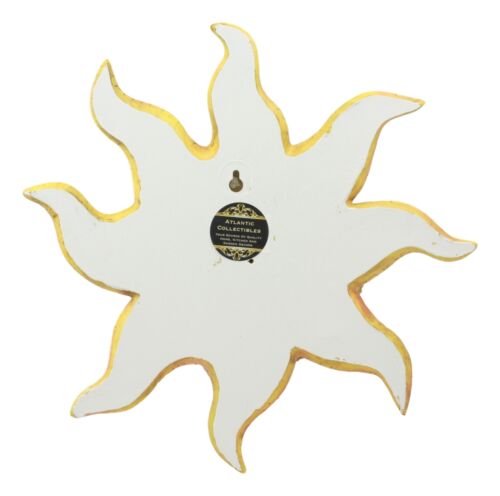 Ebros Orange Mosaic Face Sun with Yellow Mosaic Moon, 13"H Wall Plaque Decor - Ebros Gift