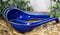 Ebros Japanese Modern Porcelain Soup Spoons With Ladle Hook Pack Of 6 (Blue)