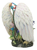 Ebros Sanctuary Sheila Wolk Angel Statue 8.5"Tall Angelic Beauty In Wildlife Nature Figurine