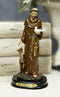Ebros Gift Holy Catholic Saint Francis Monk Figurine Shrine Decorative Figurine 5.5"H