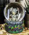 Small Collectible Whimsical Sulky Baby Dragon Water Globe Figurine With Glitters
