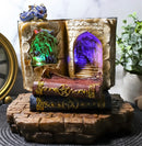Ebros Fantasy Dragons Book Of Spells LED Light Display For Miniature Figurines
