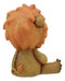Furrybones Raion Lion With Meat Skeleton Statue 2.75"H Furry Bones Madagascar