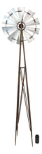 81"H Oversized Rustic Western Country Farm Windmill Outpost Galvanized Metal