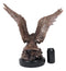 Ebros Wings Of Glory Bald Eagle Mother With Eaglets In Nest Electroplated Statue