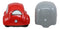 Kissing Red Vintage Car And Grey Camper Trailer Magnetic Salt And Pepper Shakers