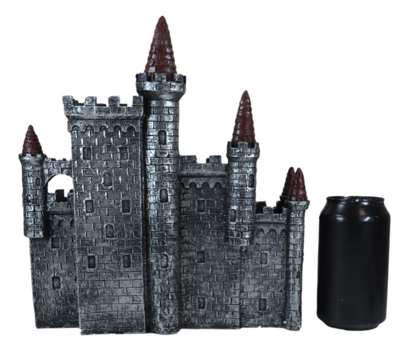 Medieval Middle Ages Castle Fortress Figurine Statue For Miniature Display Stand