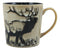 Ebros The Emperor Giant Stag Elk Deer Rustic Drinking Beverage Ceramic Coffee Mug 16oz
