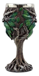 Ebros Myths & Legends Mysterious Forest Spirit Greenman Deity Wine Goblet Chalice Cup