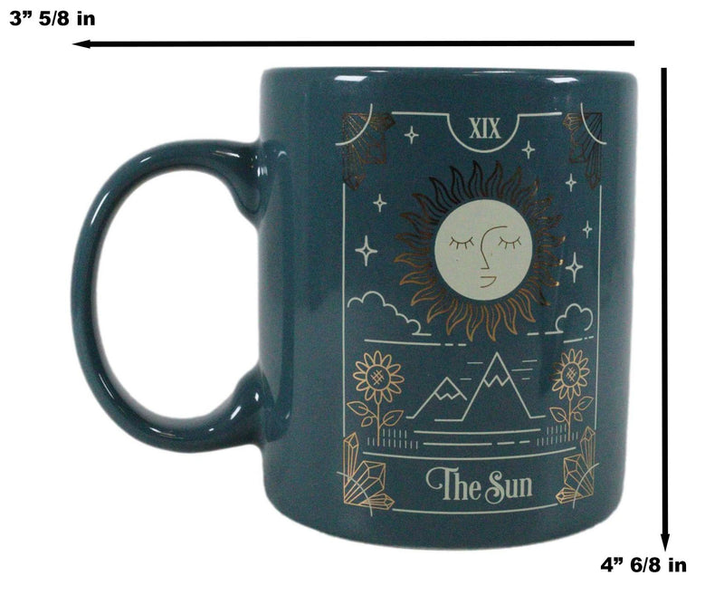 Wicca Fortune Teller Psychic Tarot Cards The Sun Ceramic Tea Coffee Mug Cup