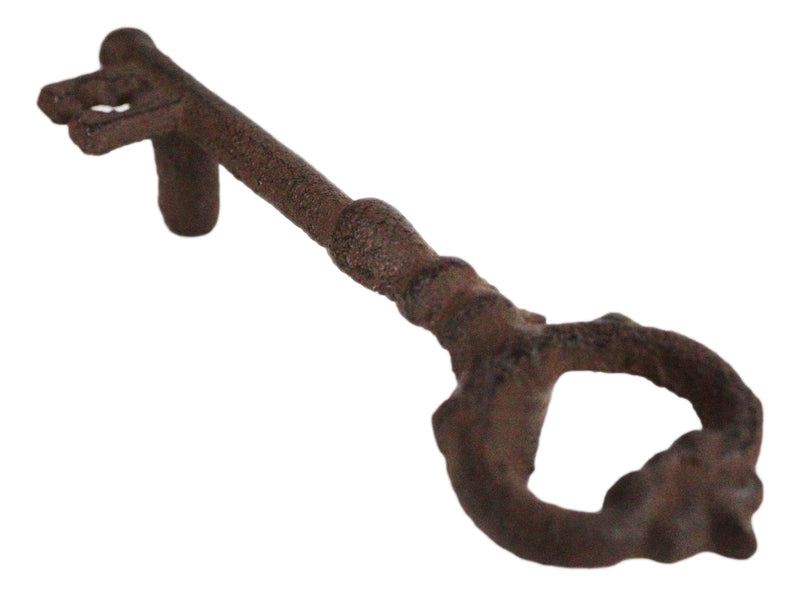 Set of 4 Rustic Cast Iron Decorative Antique Key Shaped Drawer Bar Handle Pulls