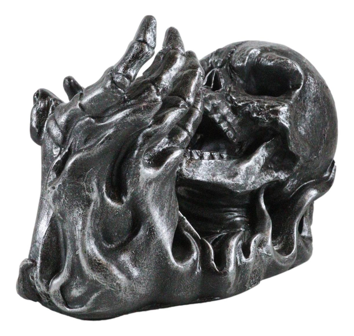 Dead Rising Skull Hell's Booze Ghost Rider Flame Skeleton Wine Holder Figurine