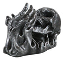 Dead Rising Skull Hell's Booze Ghost Rider Flame Skeleton Wine Holder Figurine