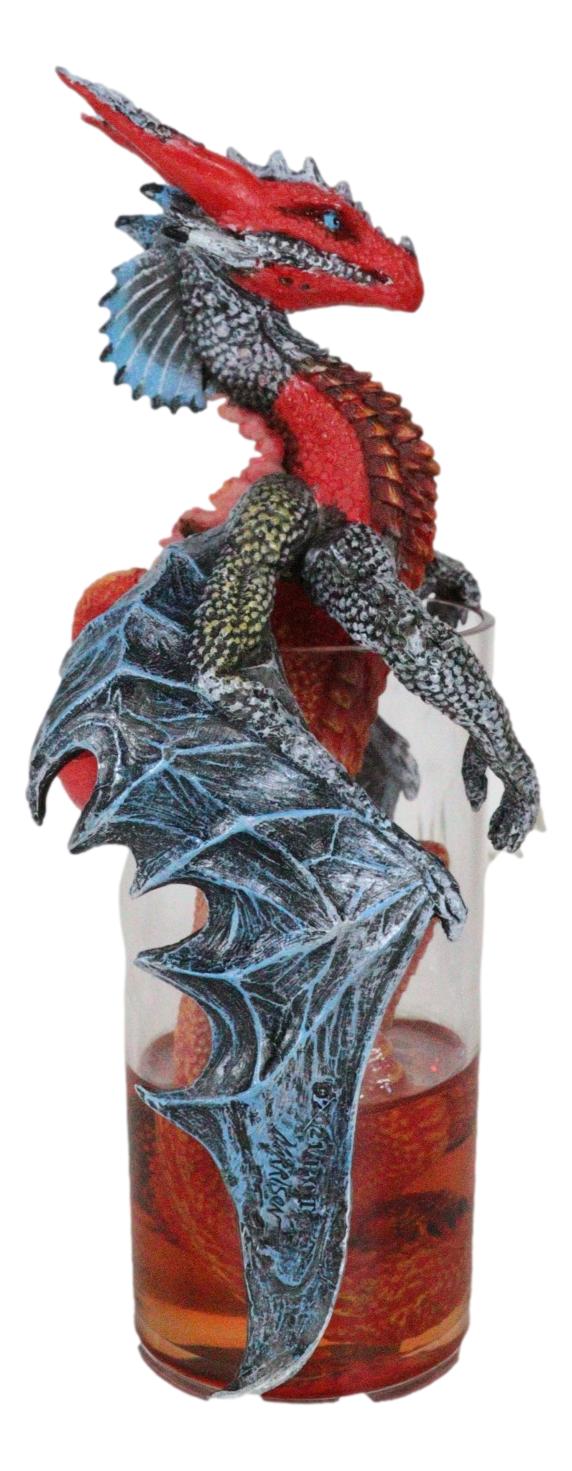 Spirit Cocktail Drink Long Island Ice Tea Dragon In Glass Shooter Figurine