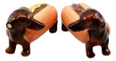 Doxies Hot Dog Sausage Wiener Dachshunds Salt And Pepper Shakers Magnetic Set
