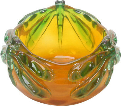 Ebros Damselfly Bowl For Fruits Tabletop Mantle-piece Decor Art Nouveau Theme