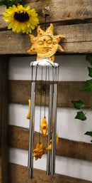 Mosaic Helios God Sun And Moon Face Harmony Wind Chime Mobil Patio Garden Decor