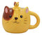 Ebros Adorable Whimsical Orange Cat Mug Drink Cup 16oz