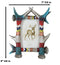 Colorful Boho Southwest Rustic Buckhorn Stag Deer Antlers Picture Frame 4"X6"