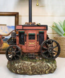 Rustic Western Classic Charming Fancy Chuckwagon Covered Wagon Table Lamp Decor