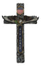 Western USA Flag Air Force Military Patriotic Bald Eagle Memorial Wall Cross