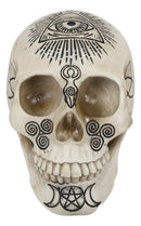 Ebros Eye Of Provision Triple Moon Paranormal Metaphysical Witchcraft Skull Figurine