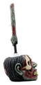 Ebros Gift Walking Dead Zombie Hand Toilet Bowl Brush & Zombie Head Toilet Bowl Brush Holder Set Decorative Figurine 14"H